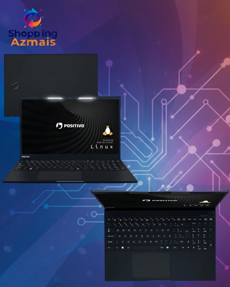 Notebook Positivo Vision I15 Intel® Core I3-n300 Linux 8gb Ram 512gb Ssd Lumina Bar 15,6 Full Hd - Preto