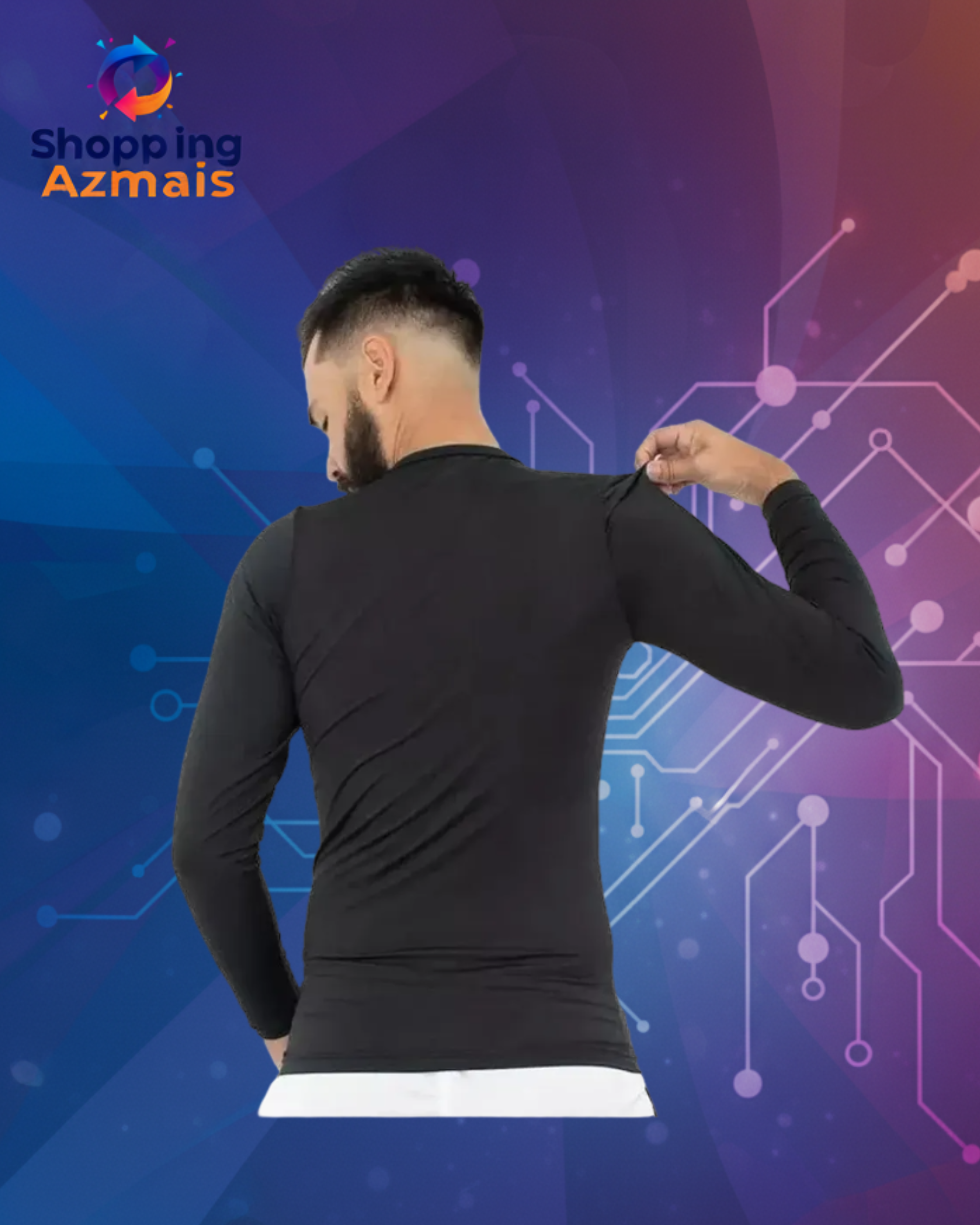 Camisa Térmica Penalty Unissex Slim Manga Longa Compressão