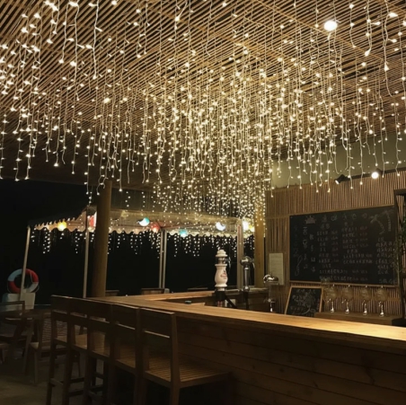 Cascata 400 Led 10m Natal Prova D Agua Cor Bf E Bq 110v