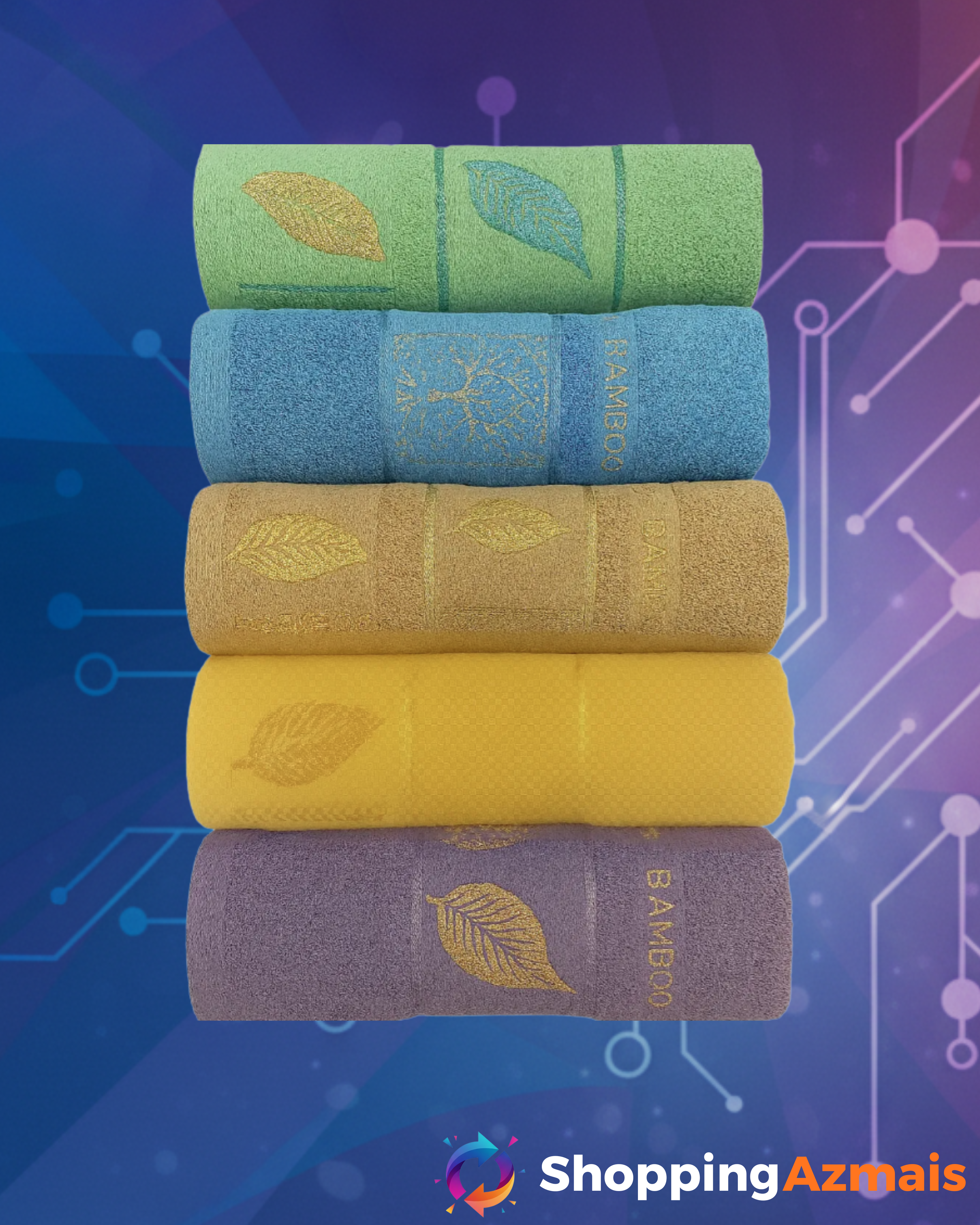Kit 5 Toalhas Grandes De Banho Grossa Luxo 400g