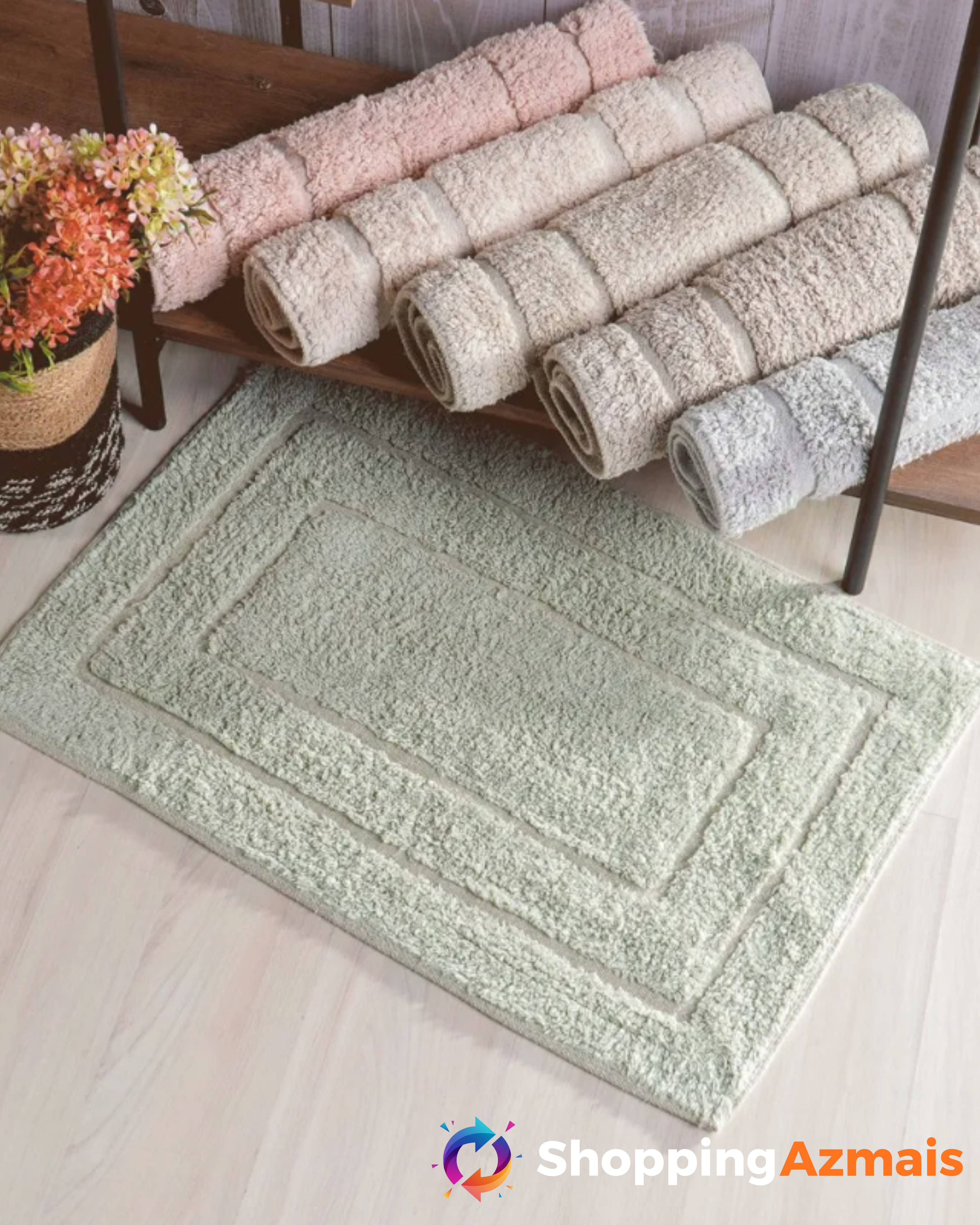 Tapete De Banheiro 100% Algodão 40x60cm
