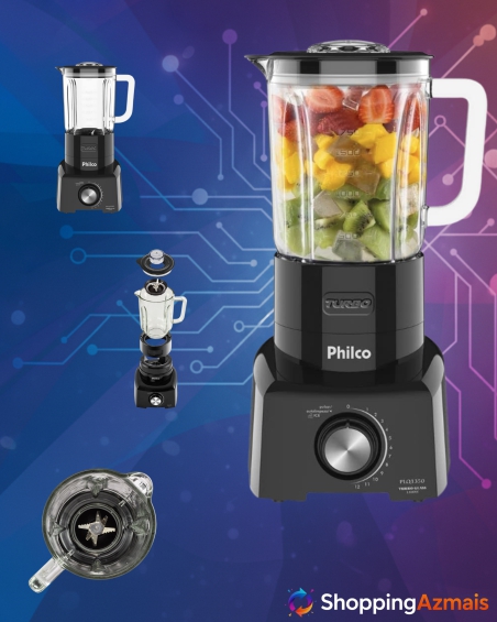 LIQUIDIFICADOR PLQ1350 TURBO GLASS 220V