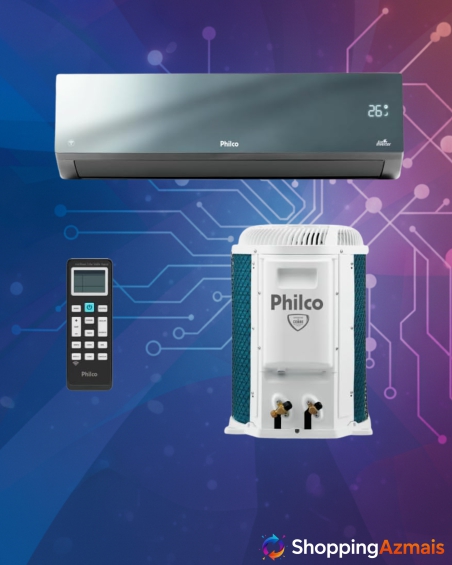 Ar Condicionado Split Inverter Philco Espelhado 9000 Btus Quente e Frio Pac9000iqfm15e 220v