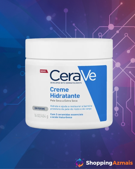 Creme Hidratante Corporal, para Pele Seca a Extra Seca, com 3 Ceramidas Essenciais e Ácido Hialurônico, Hidratação Profunda e Duradoura, Tecnologia MVE, Sem Perfu