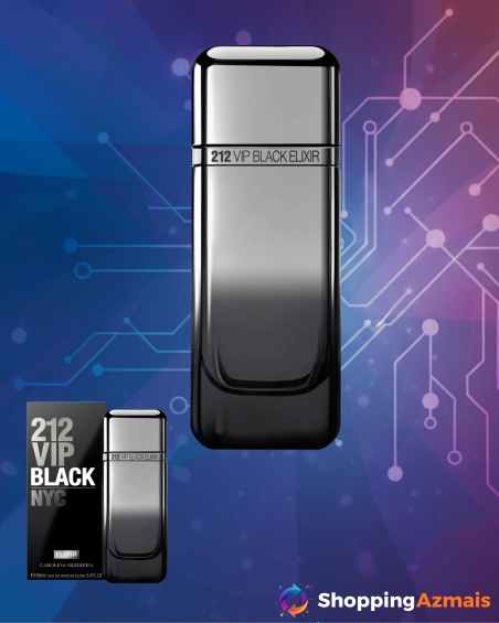 Perfume Carolina Herrera 212 VIP Black Elixir Eau de Parfum Elixir 100ml masculino