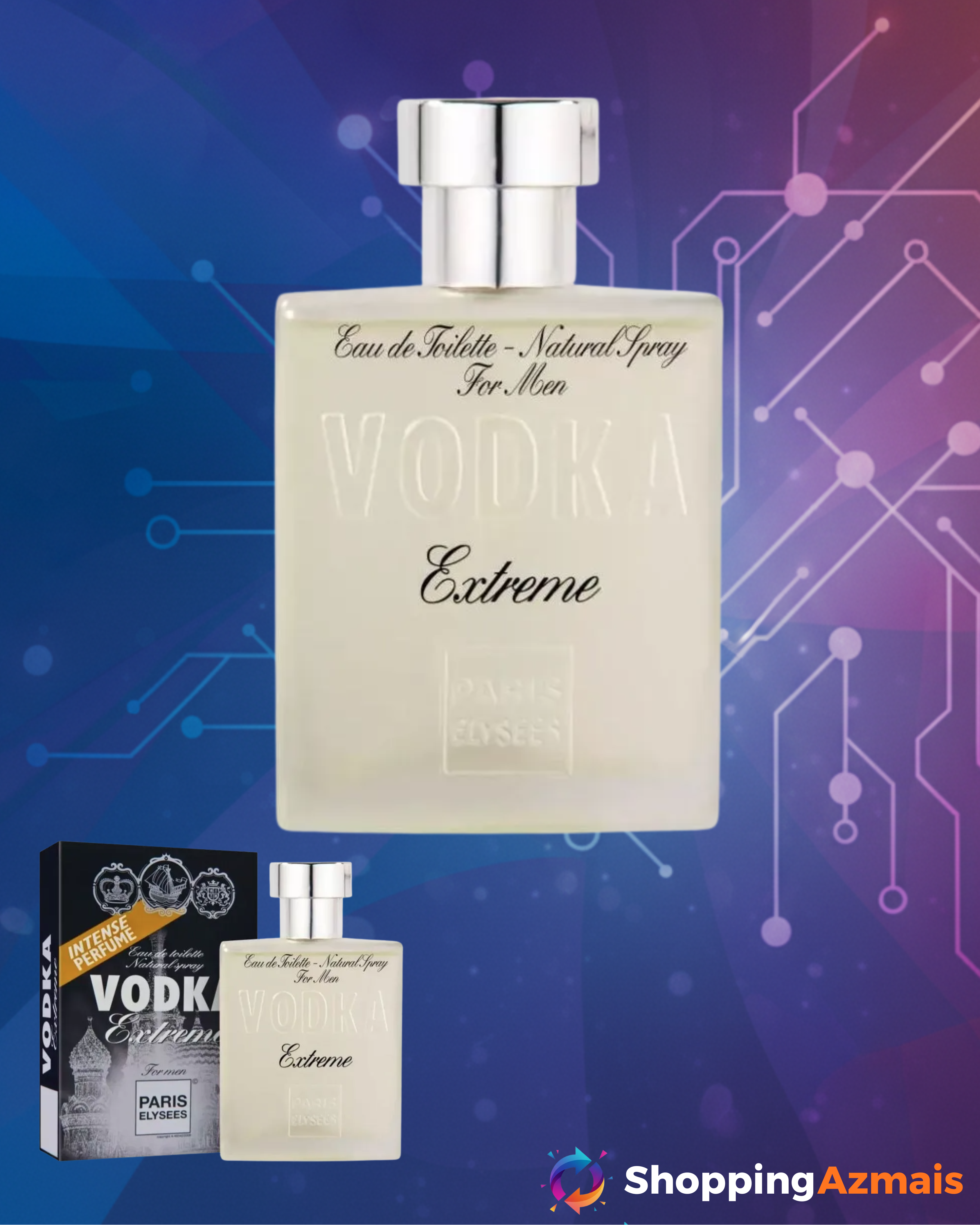 Vodka Extreme Paris Elysees Edt - Perfume Masculino 100ml