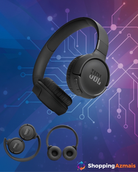 JBL Fone de Ouvido sem Fio Tune 520BT Dobrável Bateria 57h