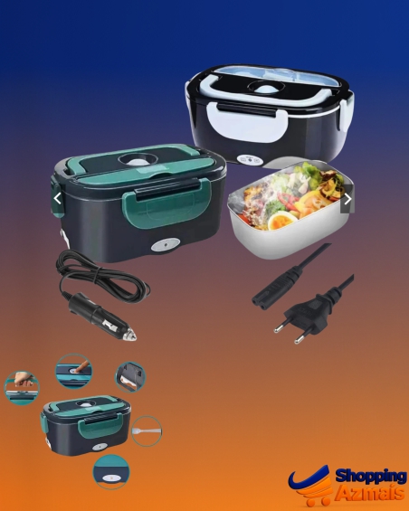 Marmita Elétrica Veicular- Aquece em 30 Min | 110V/220V e 12V/24V | Prática e Portátil