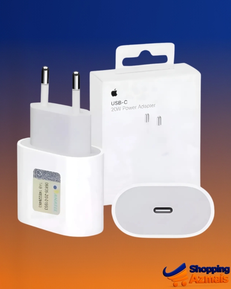 Carregador Fonte Apple Ipad Iphone Turbo Usb-c 20w Original - Branco