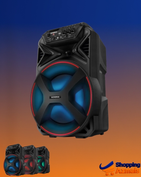 Caixa De Som Amplificada Bluetooth 250w Cm250 Cor Preto Mondial