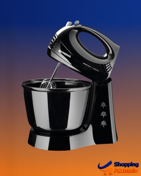 Batedeira Prática Mondial Preto 400W B-44-B