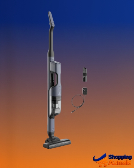 Aspirador de Pó Vertical sem fio Portátil bateria Ergorapido 2 em 1 Electrolux 30 min luz frontal LED escova rotativa aspira escova capacidade 950ml ERG019 Bivolt