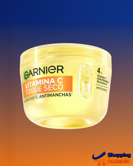 Garnier, Gel Creme Hidratante Facial Antimanchas Toque Seco, com Vitamina C, Niacinamida e Ácido Hialurônico, Controla a Oleosidade e Uniformiza a Pele, 85g