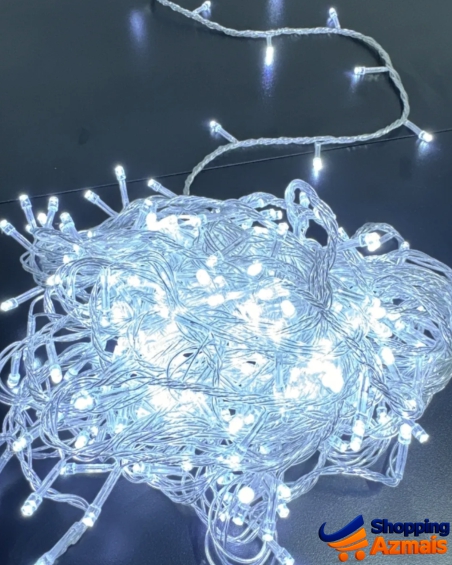 Cordão 500 Leds 8 Funções 50 Metros Prova D'água Decorações