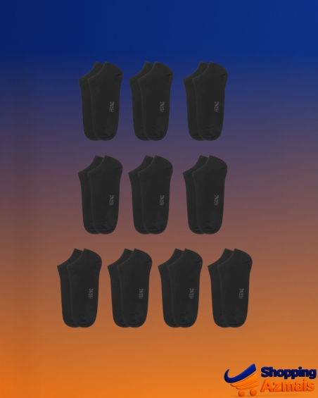 Kit 10 Pares De Meias Soquete Unissex Hering
