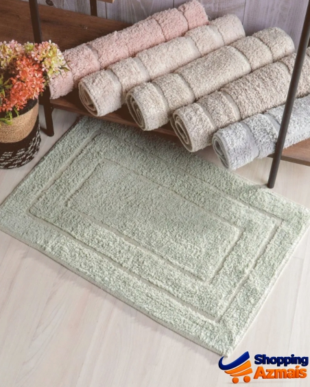 Tapete De Banheiro 100% Algodão 40x60cm