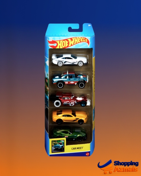 Hot Wheels Cartela De Carrinhos Com 5 Mattel - O Kit Cor Multicolor