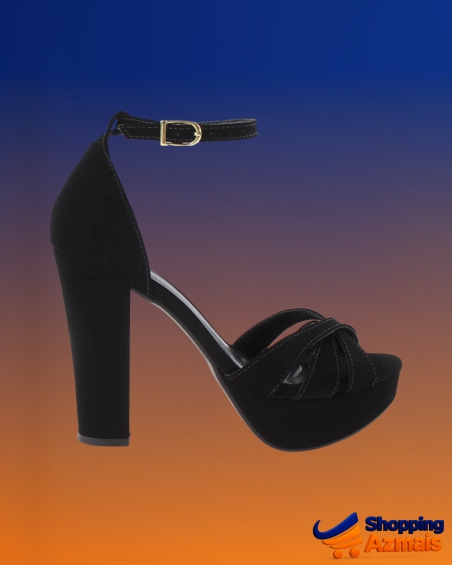 Sandália Meia Pata Salto Grosso Alto M45