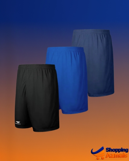 Kit 3 Shorts Academia Futebol Corrida Treino Penalty Adulto